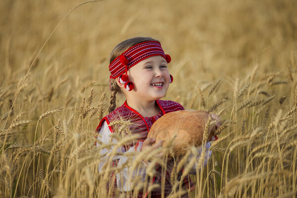 Child in Ukrainian national costume