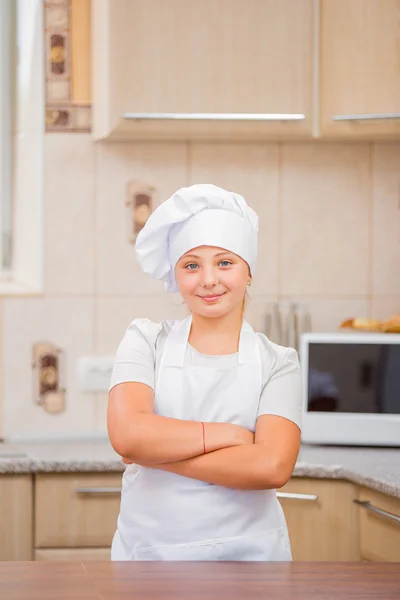 Шеф-кухар дівчина — стокове фото