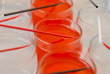 Kırmızı ve limon suyu