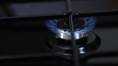 Burner yanan yakın çekim