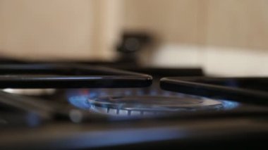 Burner yanan yakın çekim