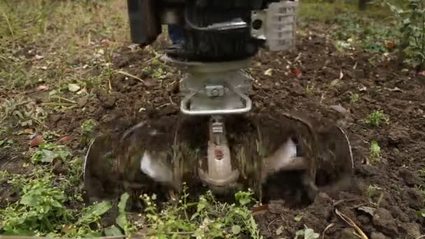 Lavoura cultivador closeup — Vídeo de Stock