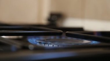 Burner yanan yakın çekim