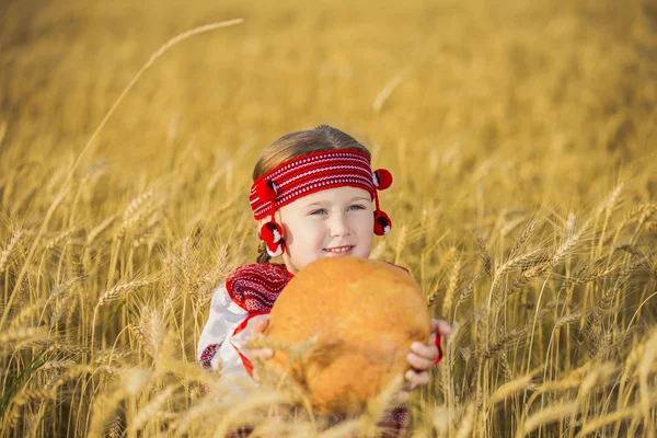 Criança em traje nacional ucraniano — Fotografia de Stock