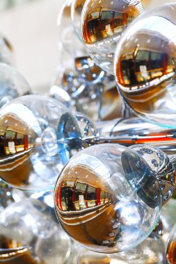 Soyut desen cam daire.