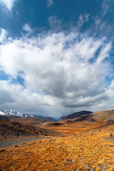 Steppe montagnes nuage . — Photo