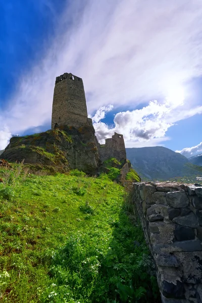 Paisagem, fortaleza de Khertvisi — Fotografia de Stock