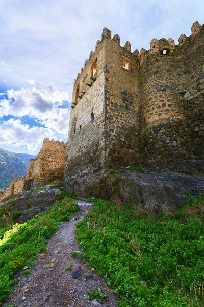 Пейзаж с видом на крепость Хертвиси, 5 лет — стоковое фото