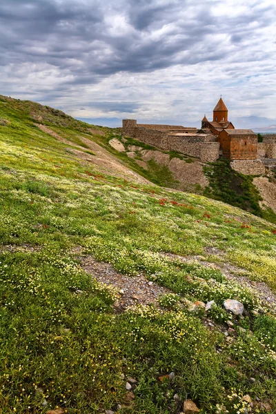 Ararat, klasztoru Khor Virap znacznie — Zdjęcie stockowe