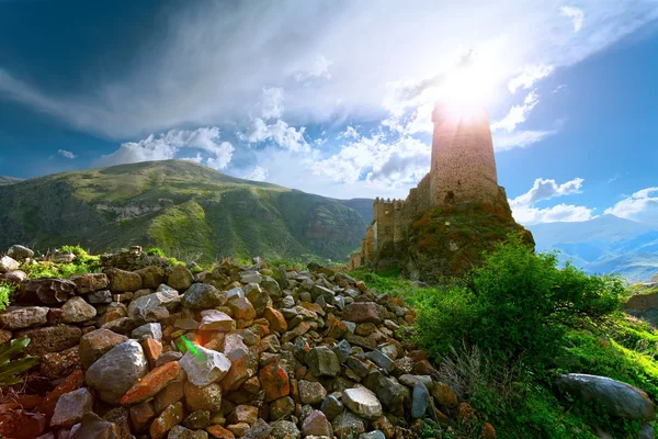 Die antike Festung Chertvisi — Stockfoto