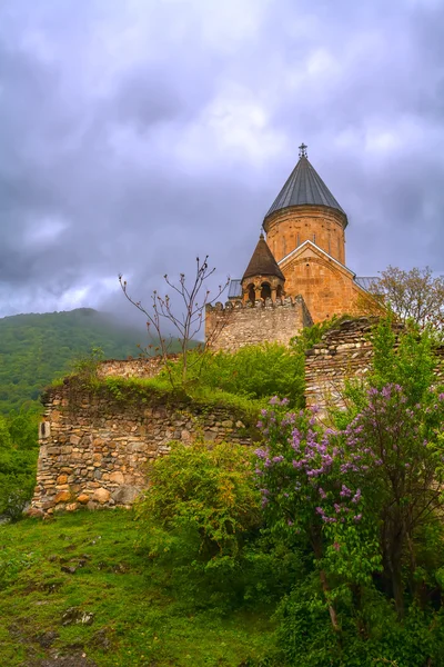 中世纪的城堡，教堂的废墟 — 图库照片