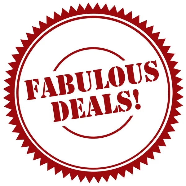 Fabulous Deals-stamp — Stock Vector