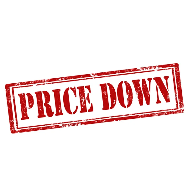 Price Down-stamp — Stock Vector