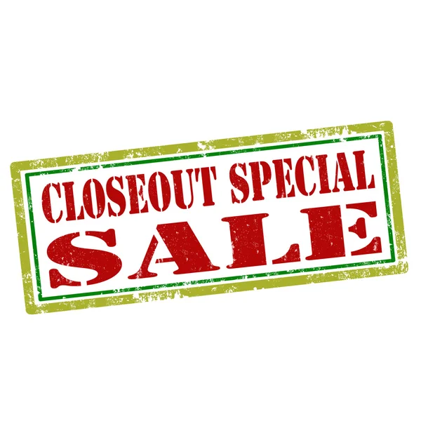 Speciale verkoop closeout — Stockvector