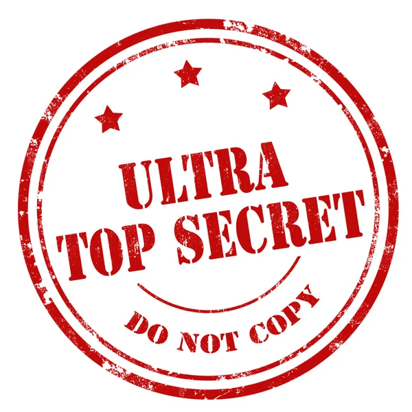 Tampon ultra top secret — Image vectorielle