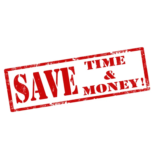 Risparmia tempo e denaro — Vettoriale Stock