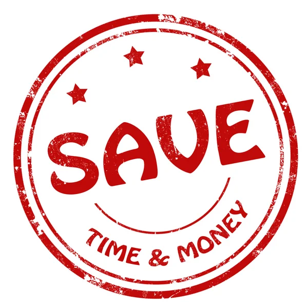 Risparmia tempo e denaro — Vettoriale Stock