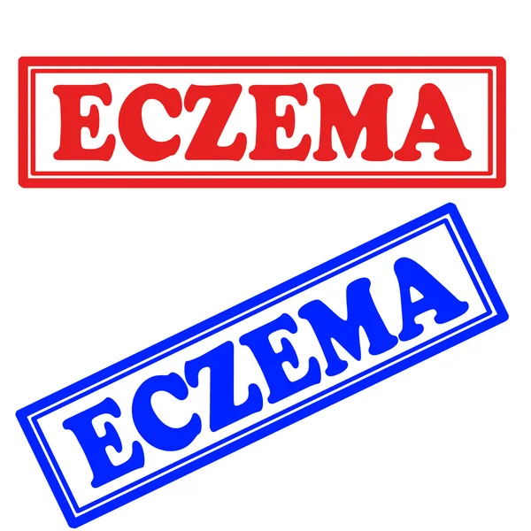 Eczéma-série de timbres — Image vectorielle