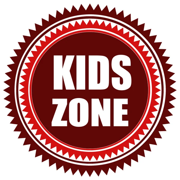 Kids Zone-stamp — Stock Vector
