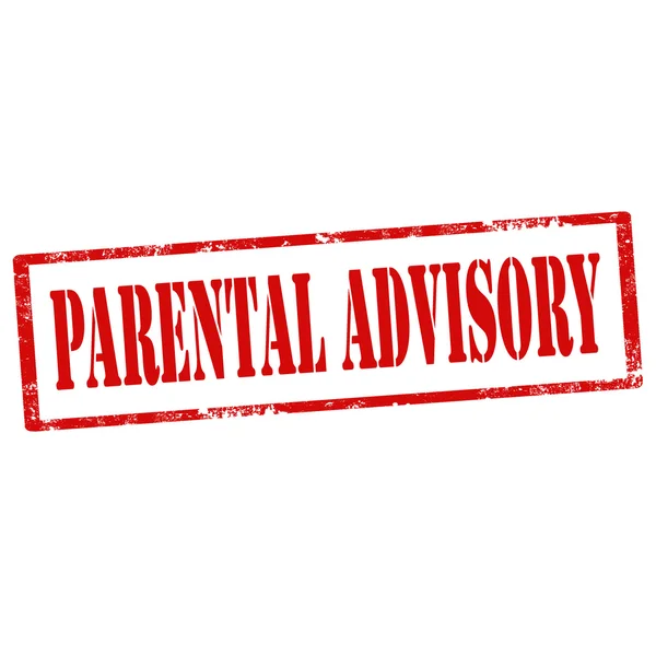 Parental Advisory-stamp — Stock Vector
