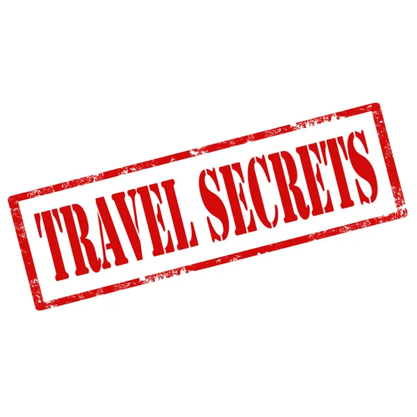 Travel Secrets-stamp — Stock Vector