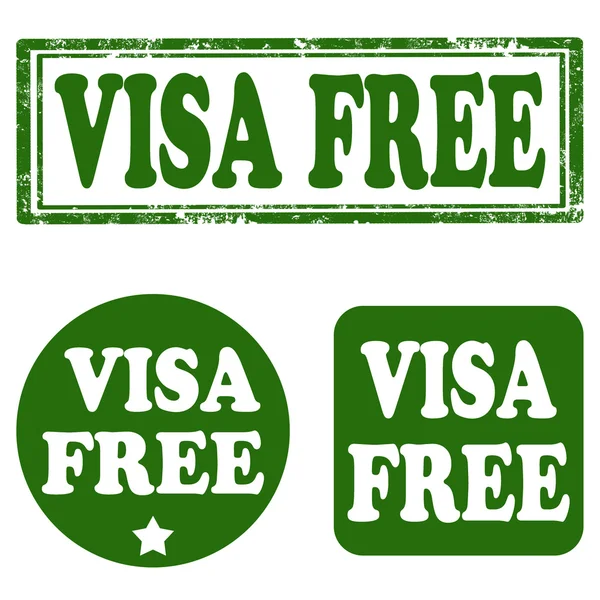 Visa Free-stamps — Stock Vector