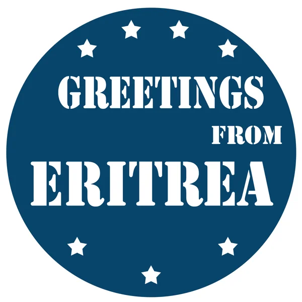 Saludos desde eritrea — Vector de stock
