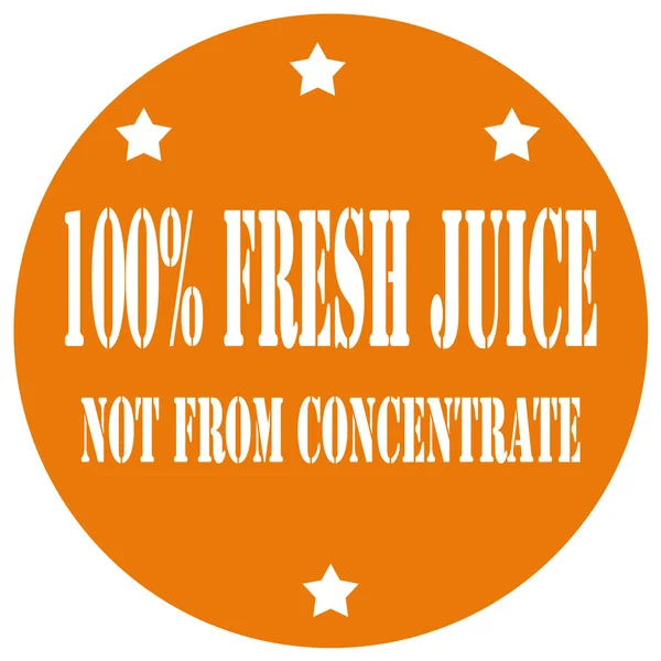 Sello de jugo fresco — Vector de stock