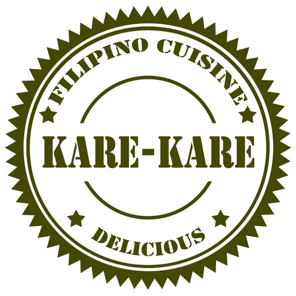 Carimbo Kare Kare — Vetor de Stock