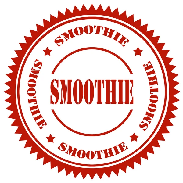 Timbre rouge Smoothie — Image vectorielle