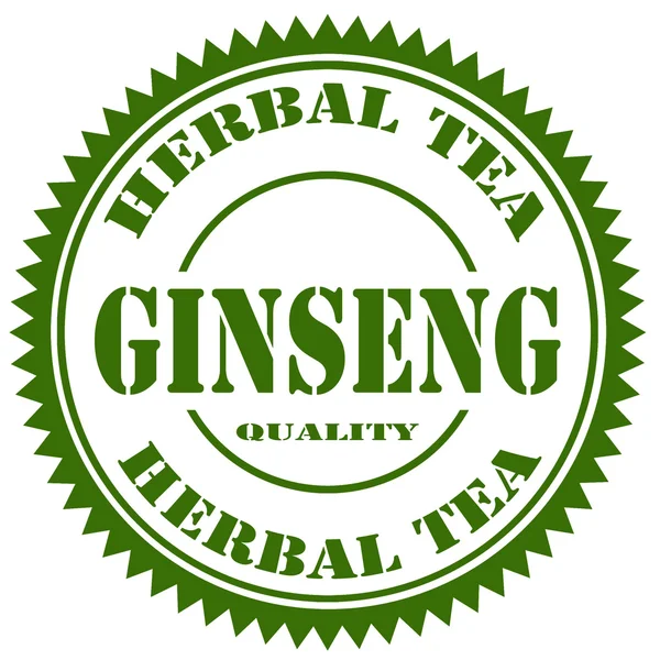 Ginseng-Kräutertee — Stockvektor