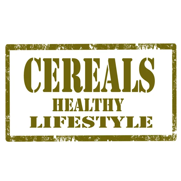 Cereales-Vida Saludable — Vector de stock