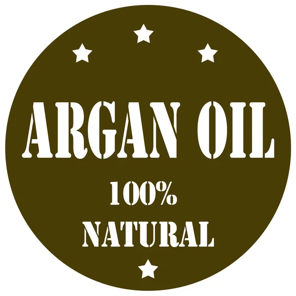 Etiqueta de aceite de argán — Vector de stock