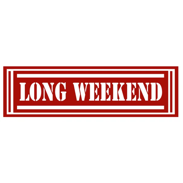 Lang Weekend-stempel — Stockvector