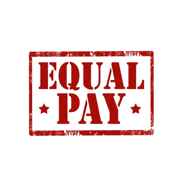 Equal Pay-stamp — Stock Vector