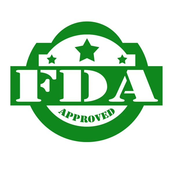 FDA goedgekeurd-stempel — Stockvector