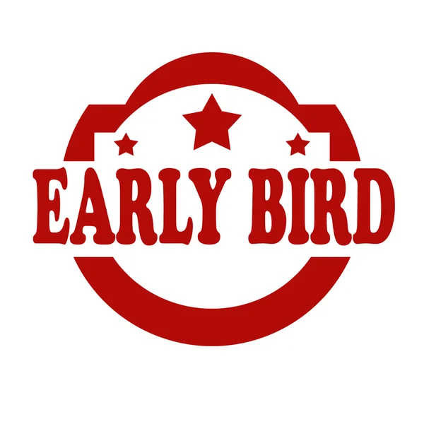 Early Bird-bélyegző — Stock Vector