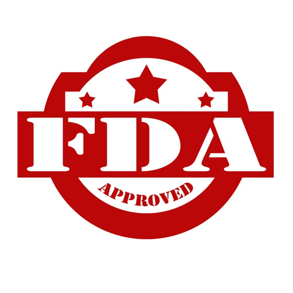 FDA zatwierdziła pieczęć — Wektor stockowy