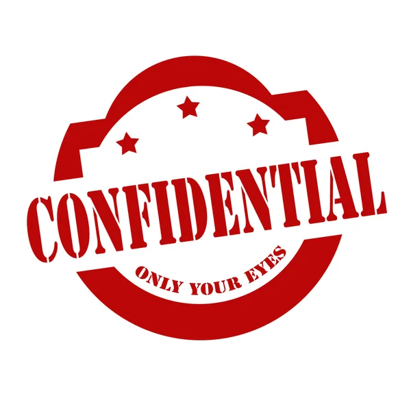 Confidential-red stamp — Stock Vector