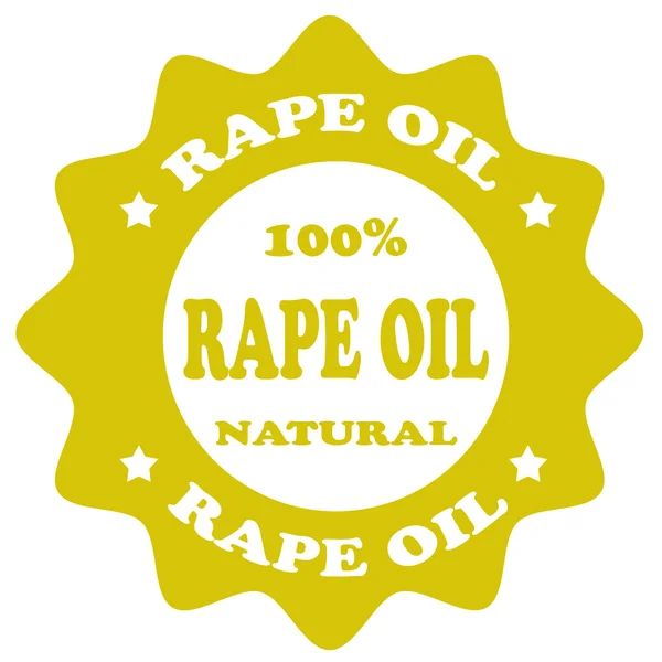 Tampon d'huile de viol — Image vectorielle