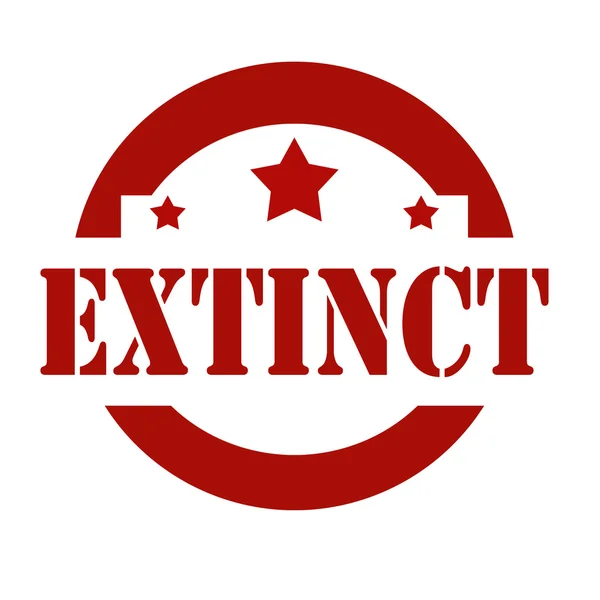 Extinctie-rode stempel — Stockvector