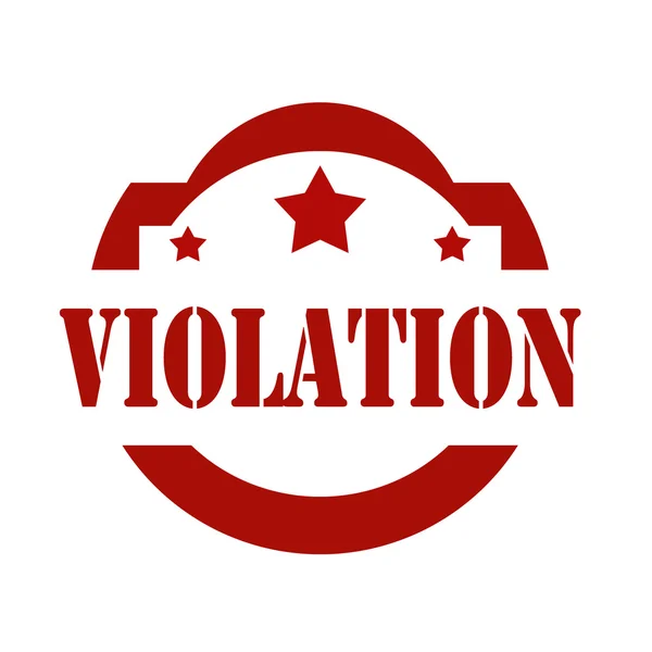 Violation-red stamp — Stock Vector