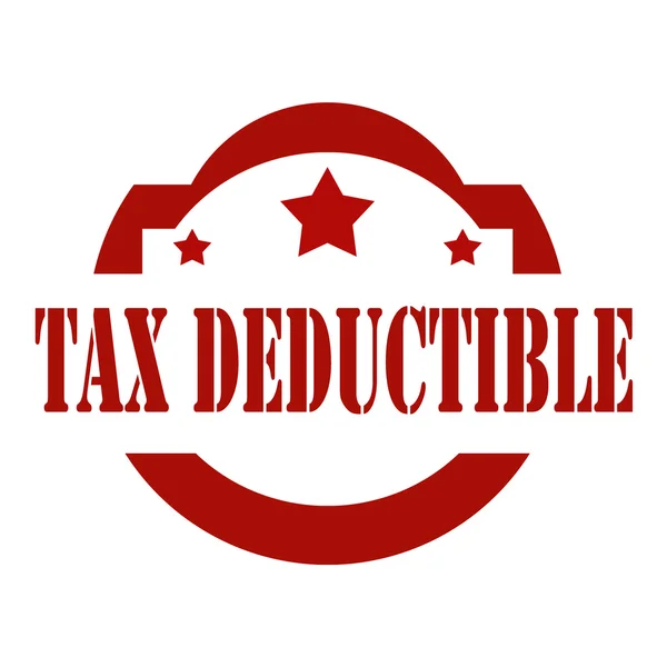 Tax Deductible-stamp — Stock Vector