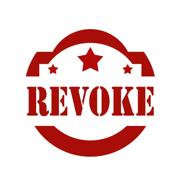 Bélyegző REVOKE-piros — Stock Vector