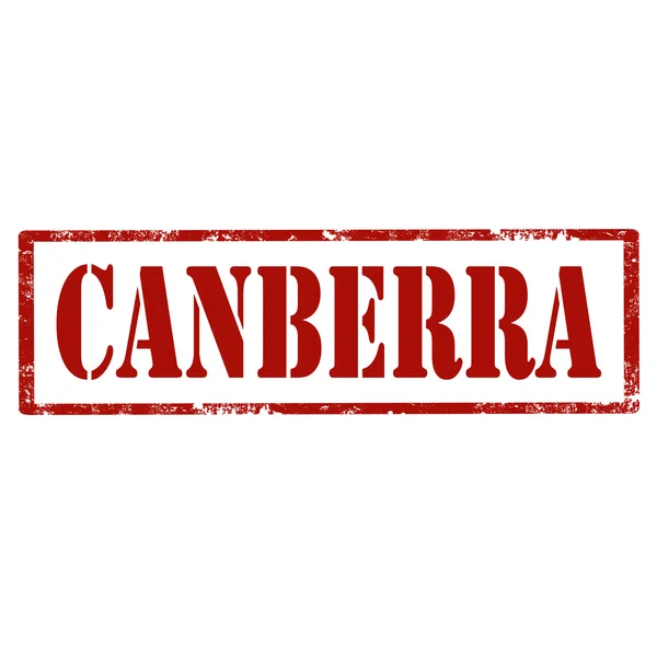 Sello rojo de Canberra — Archivo Imágenes Vectoriales