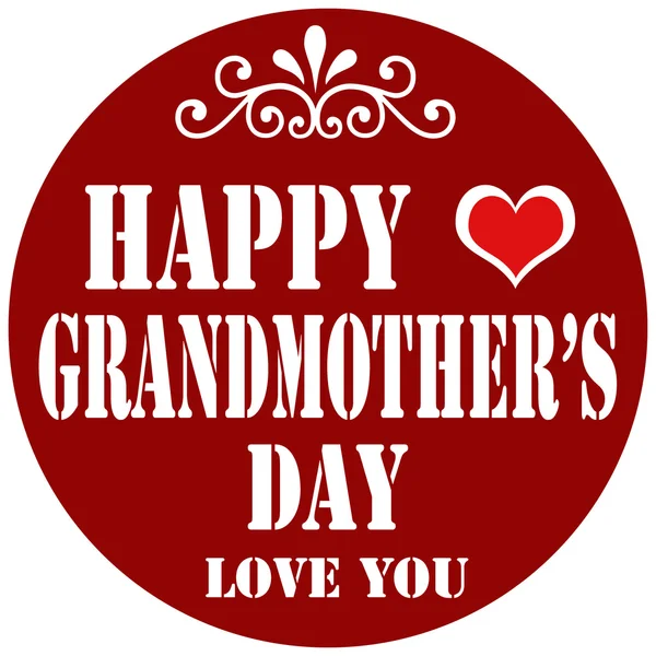 Happy Grandmother's Day — Stock Vector