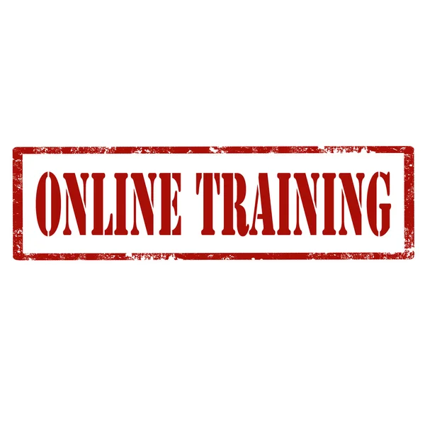 Timbro di formazione online — Vettoriale Stock