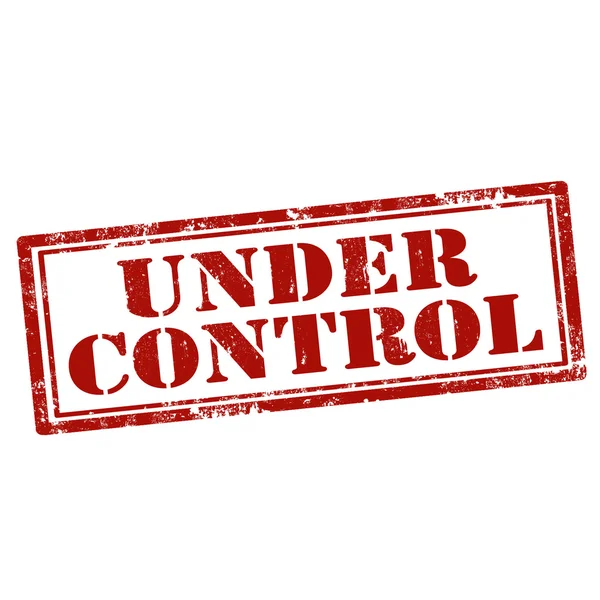 Under Control-stamp — Stock Vector