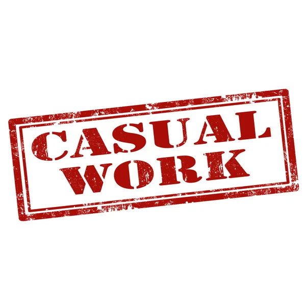 Sello de trabajo casual — Vector de stock