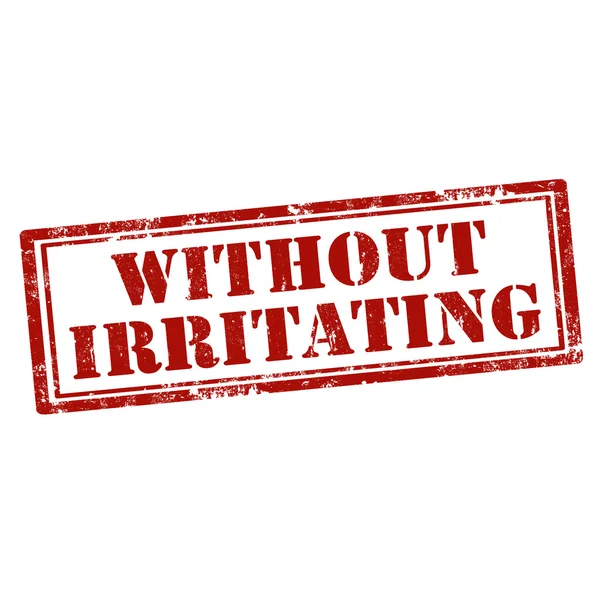 Without Irritating-stamp — Stock Vector